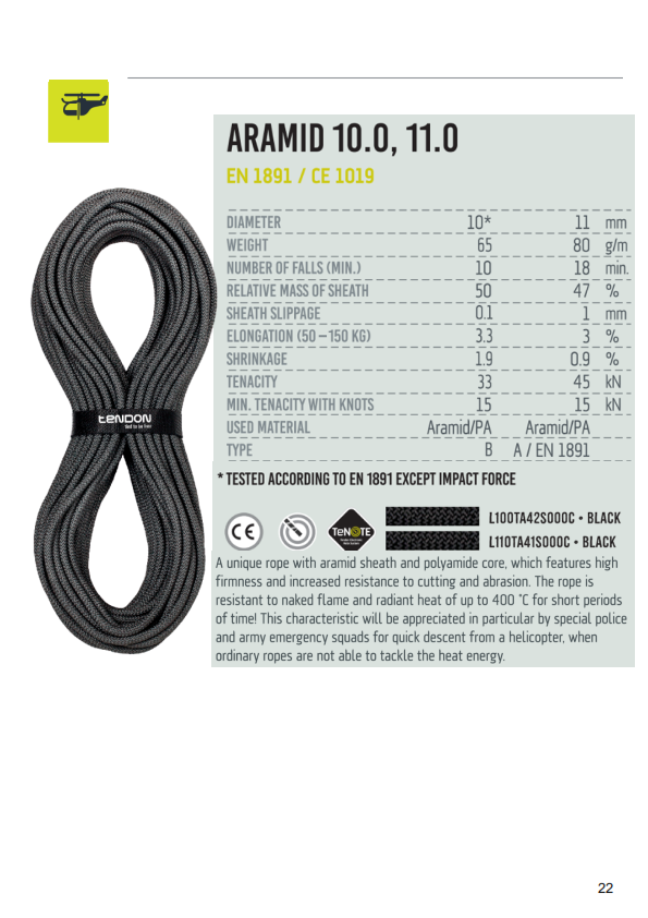 10.0 Static Rope 65m - Black Diamond Gear